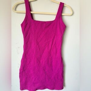 FARM RIO PINK TROPICAL MINI DRESS COVERUP